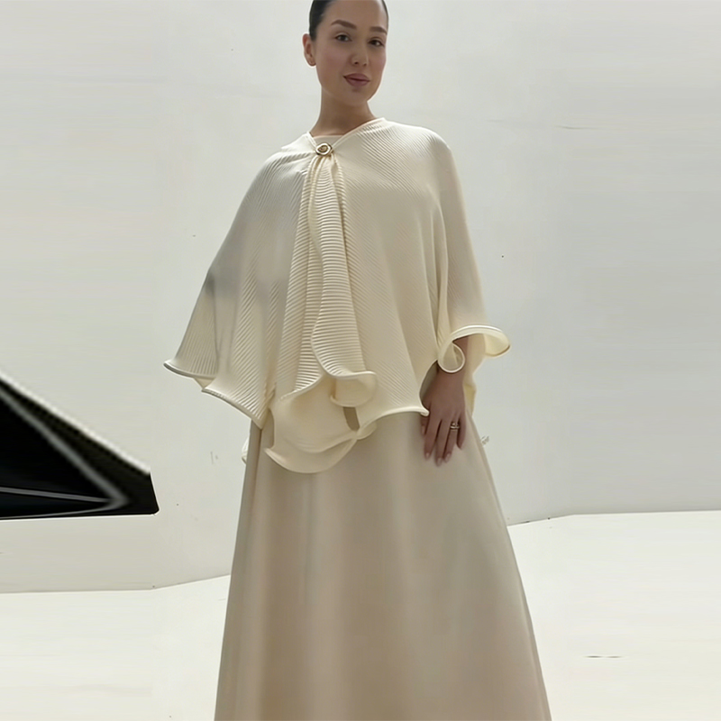Women Formal Wear For Party - ชุดเดรสผ้าคลุมไหล่สไตล์โรแมนติก สง่างาม ย้อนยุค อ่อนโยน เหมาะสำหรับเดท ผู้หญิง