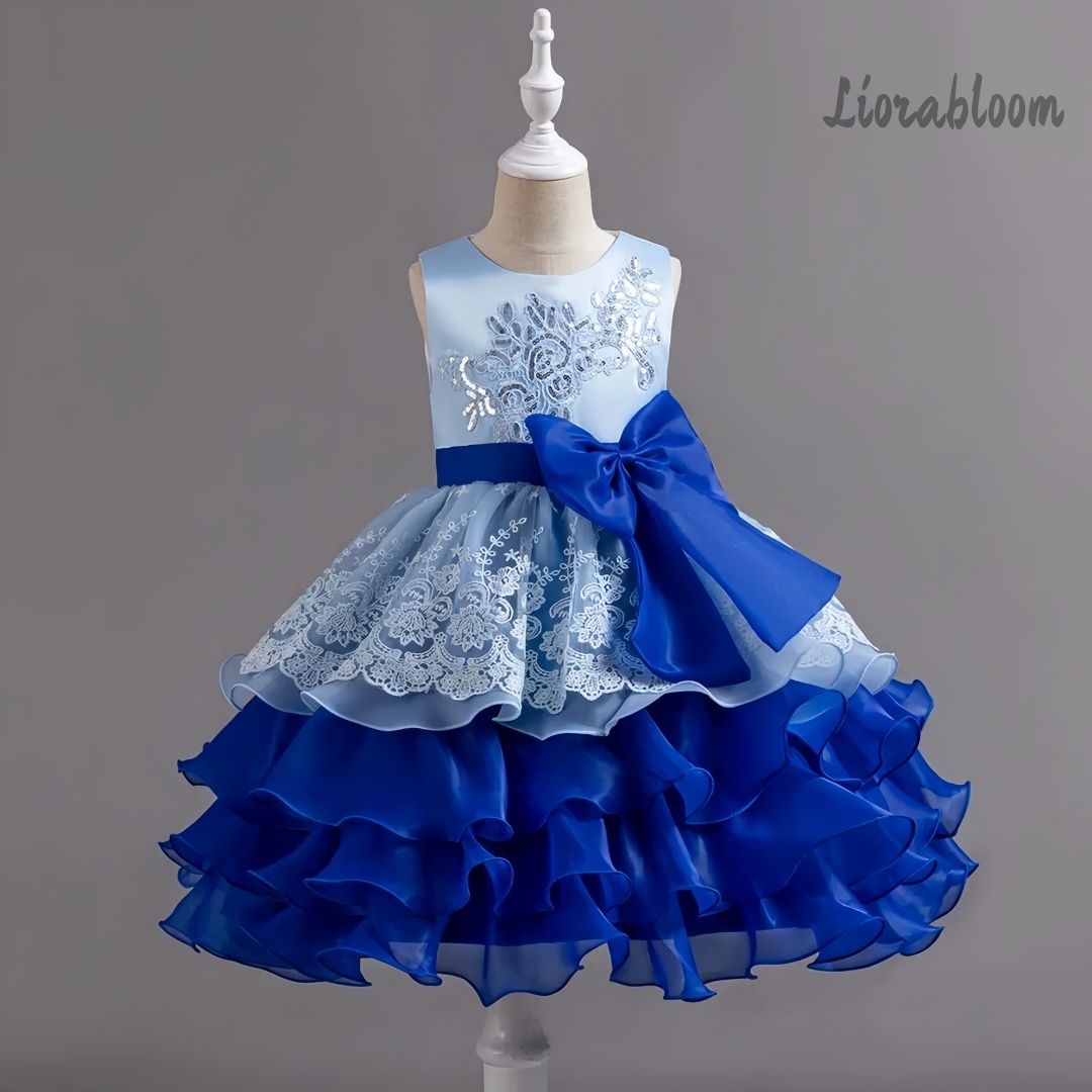 Women Formal Wear For Party - ชุดเดรสเด็กผู้หญิงพร้อมโบว์ขนาดใหญ่ ชุดทางการแบบไม่มีแขนเสื้อ ชุดเดรสเด็กผู้หญิงหลากสี ชุดเดรสปาร์ตี้ ชุดเดรสเจ้าหญิง ชุดทางการที่สง่างาม
