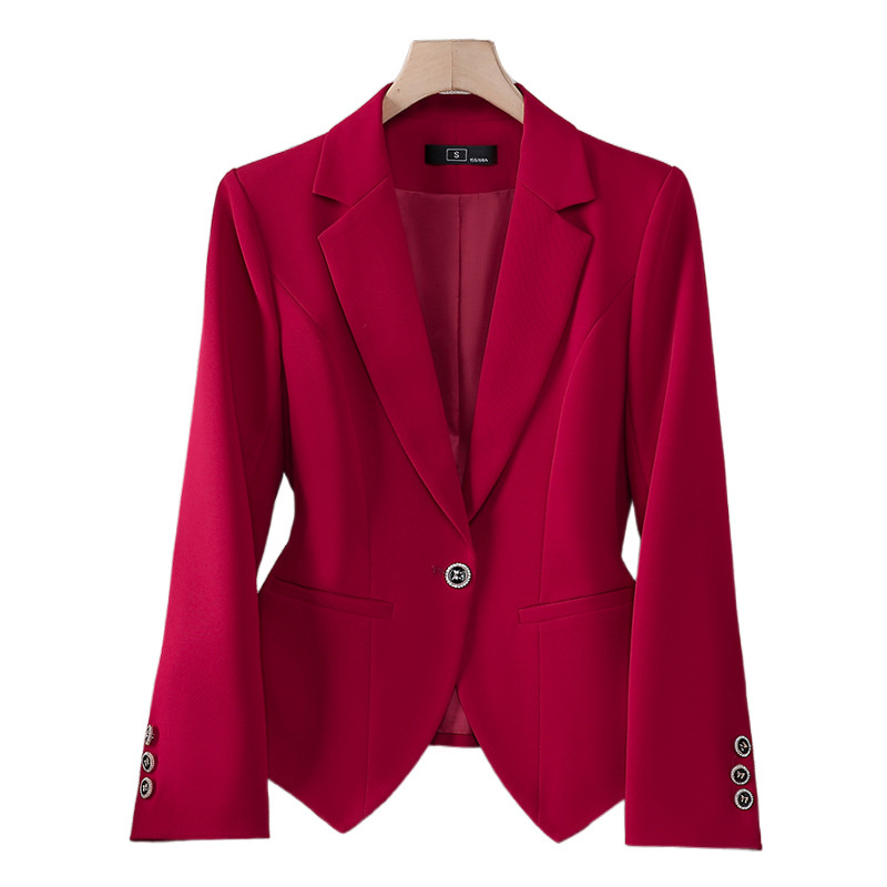 เสื้อเบลเซอร์แฟชั่นใหม่สำหรับผ - Women'S Red Formal Wear บทวิจารณ์และราคา