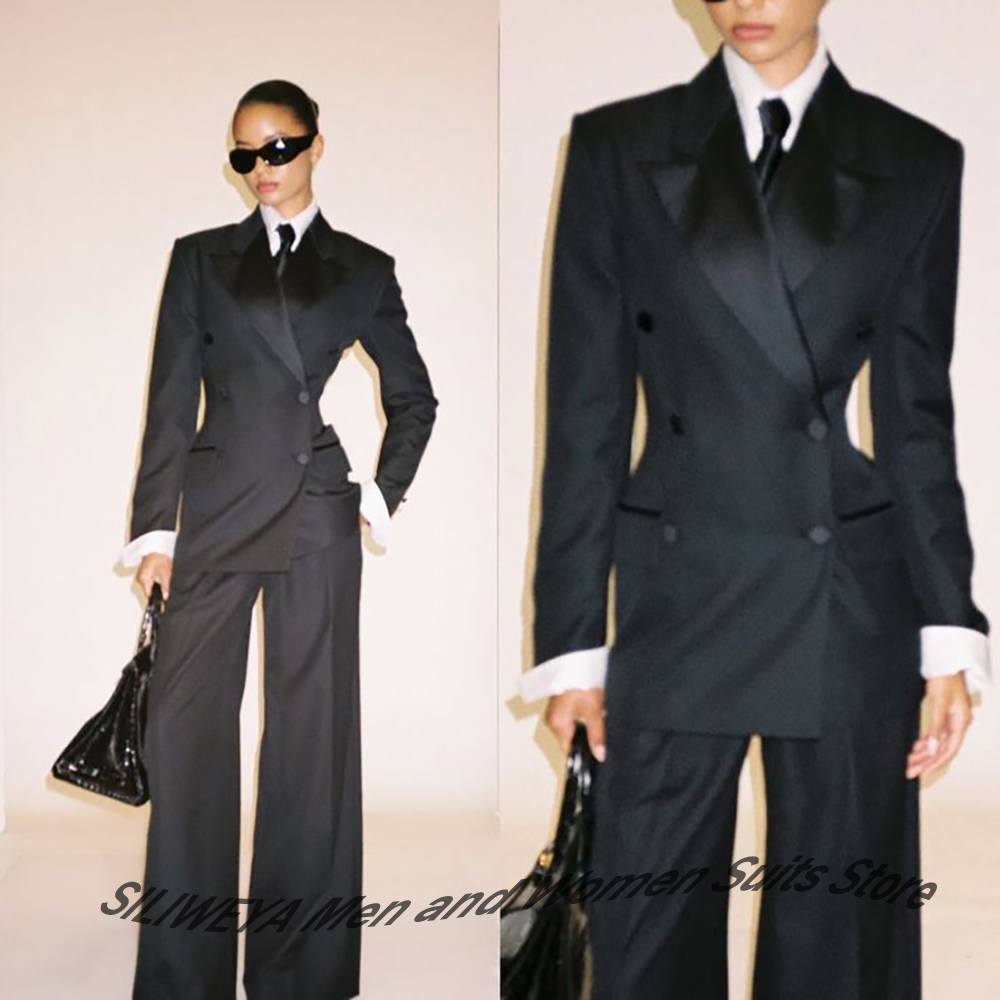 ชุดสูทผู้หญิงสีดำแบบกระดุมสองแ - Women Formal Wear Outfits บทวิจารณ์และราคา