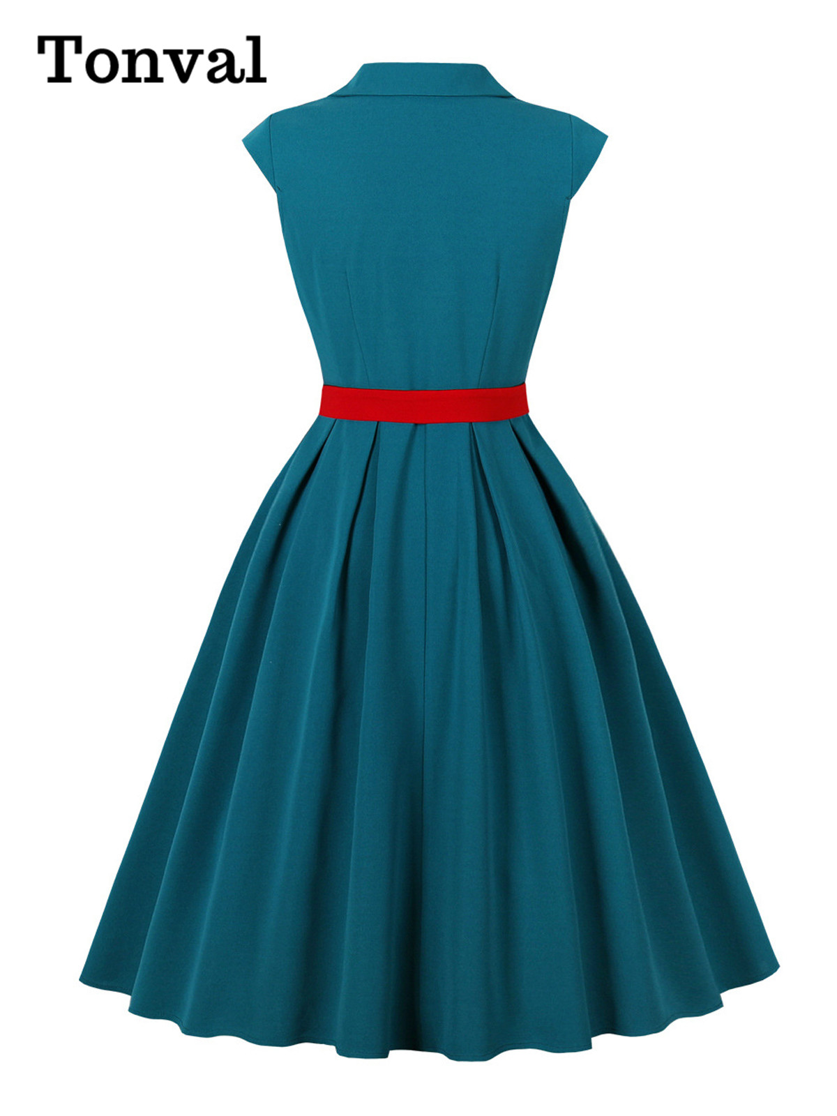 Tonval Notched COLLAR หมวก A-L - Women'S Red Formal Wear บทวิจารณ์และราคา