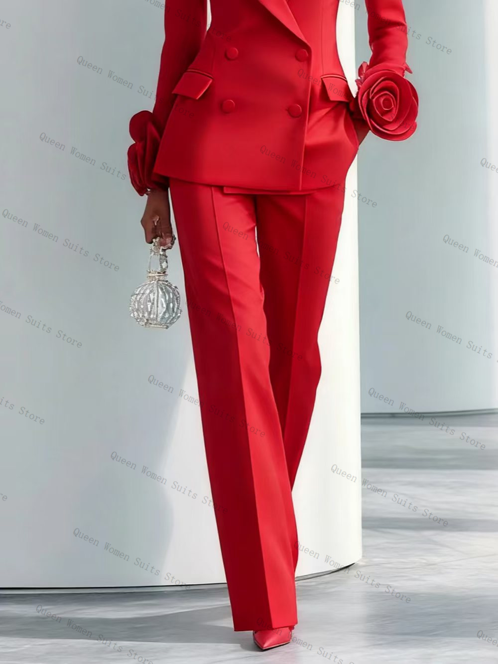 ชุดสูทผู้หญิงสีแดงสุดหรู 2 ชิ้ - Women'S Red Formal Wear บทวิจารณ์และราคา