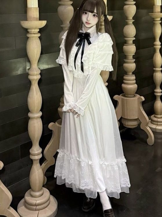 ชุดเดรสลูกไม้แขนสั้นสไตล์ญี่ปุ - Women Formal Wear Outfits บทวิจารณ์และราคา