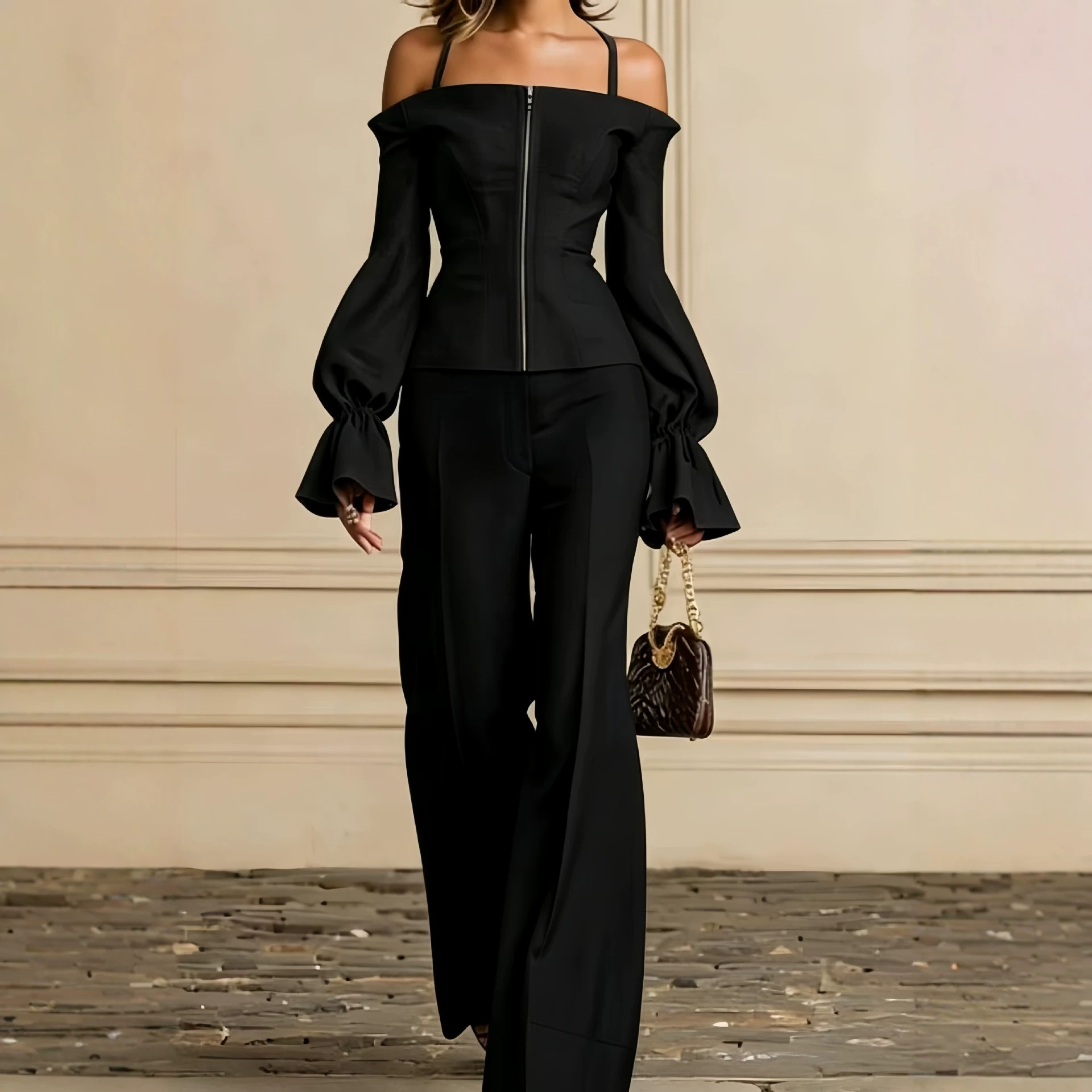 ชุดกางเกง 2 ชิ้นสำหรับผู้หญิง  - Women'S Formal Wear Suits บทวิจารณ์และราคา