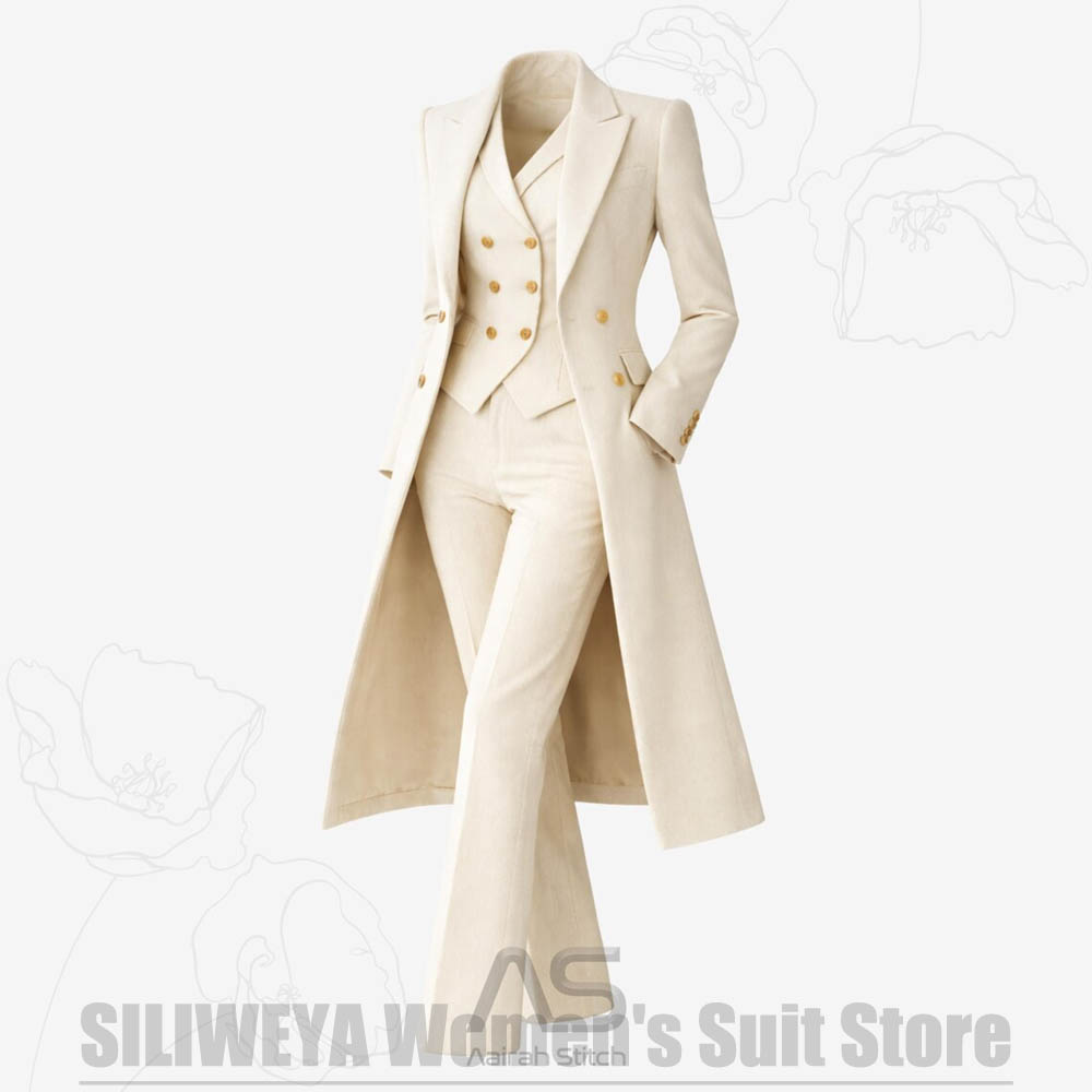 ชุดสูทผู้หญิง 3 ชิ้น แบบกระดุม - Women Formal Wear Outfits บทวิจารณ์และราคา