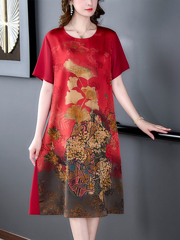 ชุดแต่งงานหรูหรา2024ผ้าไหมสีแด - Women'S Red Formal Wear บทวิจารณ์และราคา