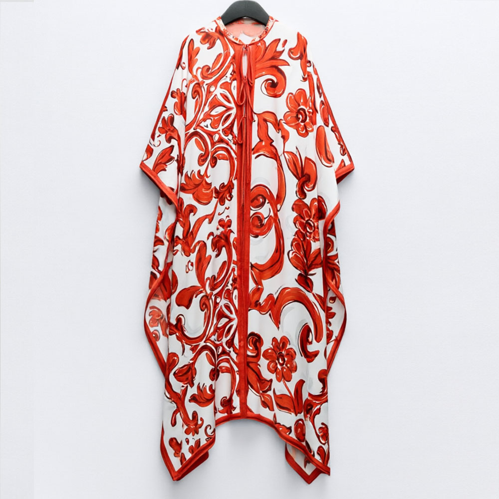 เดรสยาวพิมพ์ลายวินเทจสีแดงขาวส - Women'S Red Formal Wear บทวิจารณ์และราคา